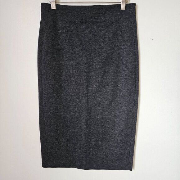 EUC VINCE CAMUTO DARK GREY FITTED PENCIL SKIRT SIZE SMALL - Picture 2 of 12